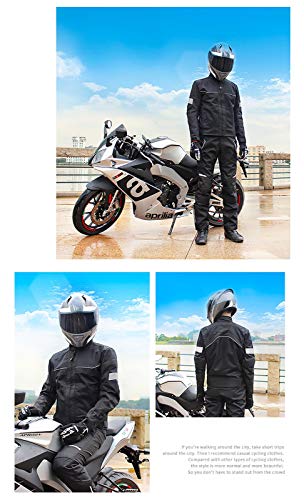 Chaqueta Moto Hombre con Armadura Motocicleta Cordura CertificacióN CE Chaqueta Reflectante Chaqueta Reflectante Traje de Moto para Hombre A,XXL