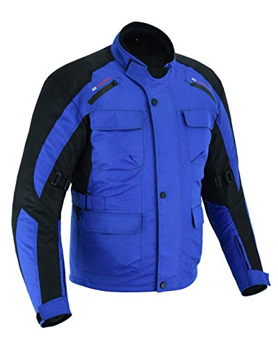 Chaqueta para hombre 600D Cordura Cordura Textil extraíble CE blindado agua/impermeable acolchada ajustable chaqueta transpirable forro de malla – Original diseño clásico abrigo de moto