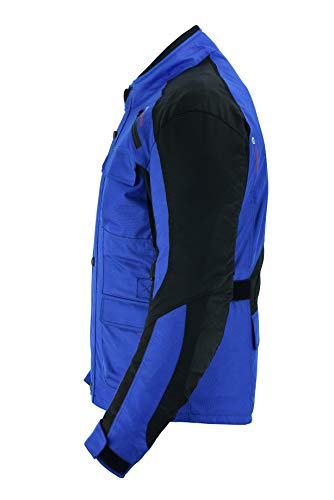 Chaqueta para hombre 600D Cordura Cordura Textil extraíble CE blindado agua/impermeable acolchada ajustable chaqueta transpirable forro de malla – Original diseño clásico abrigo de moto