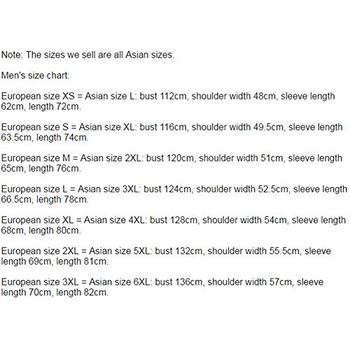 Chaqueta Parka Hombre Abrigos Parka con Capucha Cálido Abrigo de Algodón Prueba de Viento Abrigo Invierno Azul Marino L