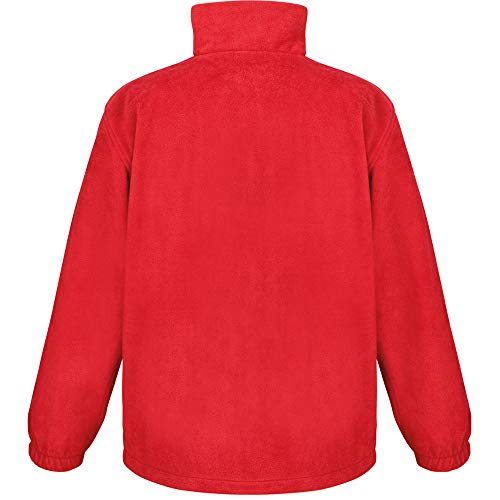 Chaqueta Result de forro polar antipilling, con cremallera completa, para hombres , Hombre, color granate, tamaño XL