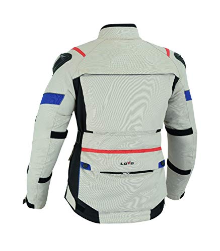 CHAQUETA TRICAPA 3/4 DE TODA ESTACIÓN PARA MOTO (MUJER) (5XL)