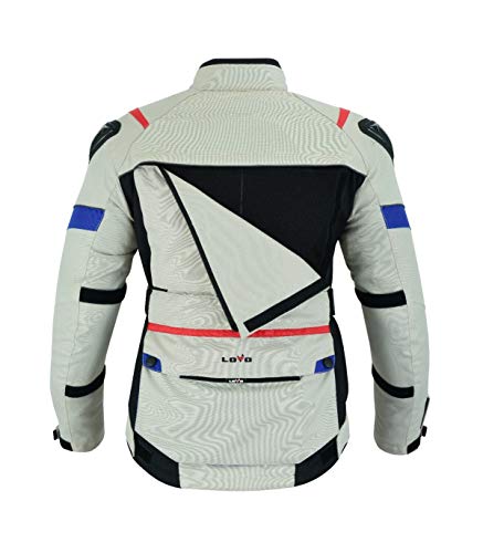 CHAQUETA TRICAPA 3/4 DE TODA ESTACIÓN PARA MOTO (MUJER) (5XL)