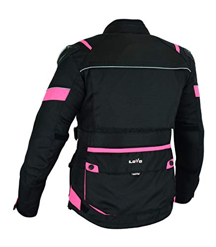 CHAQUETA TRICAPA 3/4 DE TODA ESTACIÓN PARA MOTO (MUJER) (XL)