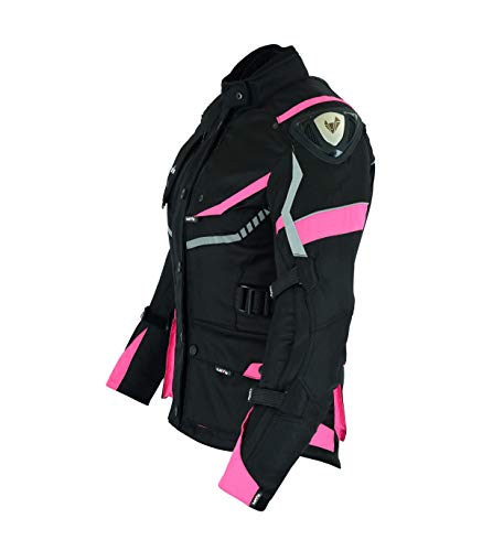 CHAQUETA TRICAPA 3/4 DE TODA ESTACIÓN PARA MOTO (MUJER) (XL)