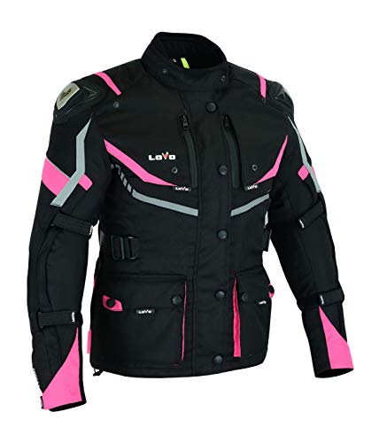 CHAQUETA TRICAPA 3/4 DE TODA ESTACIÓN PARA MOTO (MUJER) (XL)
