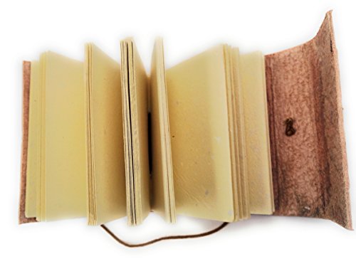 Chic & Zen – Cuaderno, bloc de notas, diario, libro, piel auténtica, Vintage, árbol de la vida, 12,50 cm x 17,50 cm papel reciclado Premium