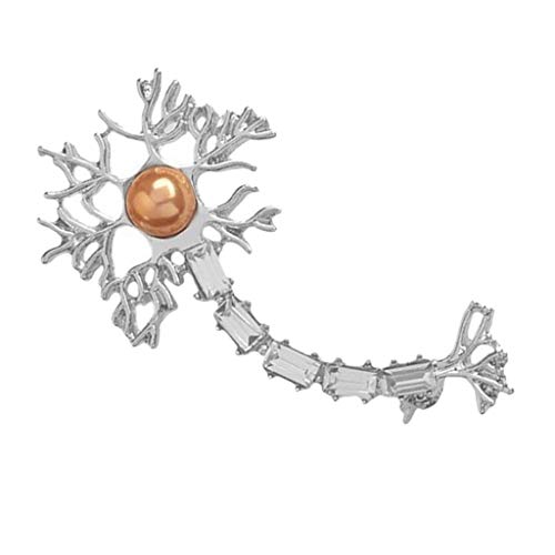 chiwanji Broche de Tejido Nervioso, Hebilla de Bufanda, Broche de Cárdigan con CZ de Cristal, Alfileres de Solapa de Tipo Moderno para Camisa de Traje - Plata