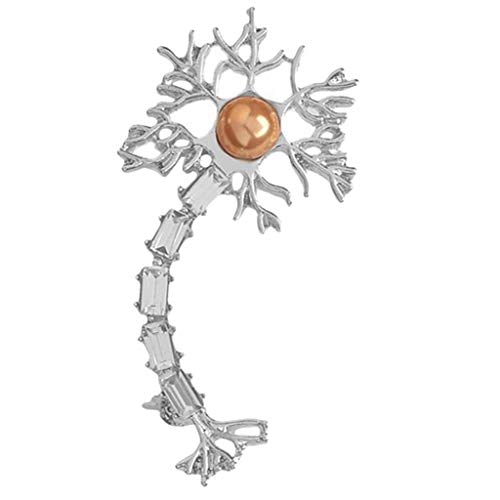 chiwanji Broche de Tejido Nervioso, Hebilla de Bufanda, Broche de Cárdigan con CZ de Cristal, Alfileres de Solapa de Tipo Moderno para Camisa de Traje - Plata