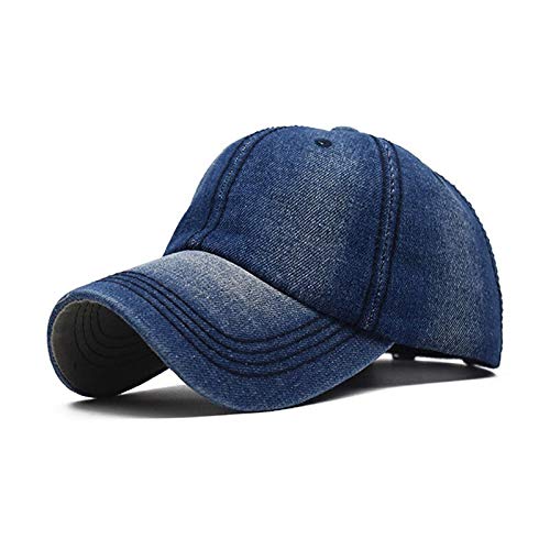 cicisame 1 pieza de mezclilla ajustable gorra de béisbol liviana simple sombrero de hip hop masculino salvaje casual sombrero de sol al aire libre femenino (B)