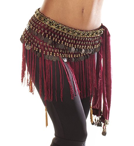 Cinturón con Flecos para Danza del Vientre de Turkish Emporium, Estilo Tribal