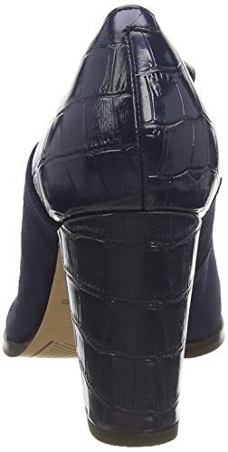 Clarks Kaylin Alba, Zapatos de Tacón Mujer, Azul (Navy Combi Navy Combi), 38 EU