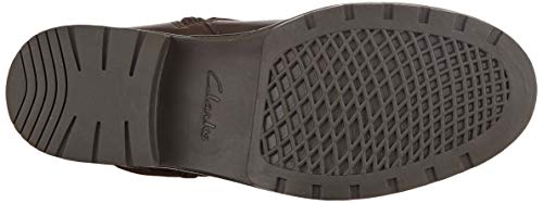 Clarks Orinoco Jazz, Botas Estilo Motero Mujer, Marrón (Dark Brown Lea Dark Brown Lea), 37 EU