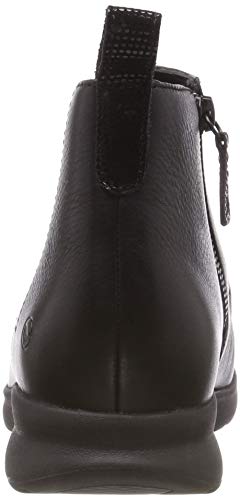 Clarks Un Adorn Mid, Botas Slouch Mujer, Negro (Black Leather), 36 EU