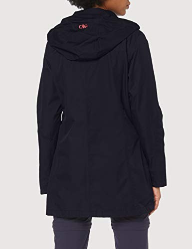CMP 39X6646 3W15994 Chaqueta Larga Para la Lluvia, Mujer, Antracite, 38