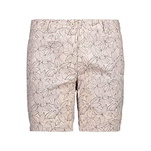 CMP Pantalones cortos Dry Function con estampado floral, Bermudas para mujer, Arena, D46