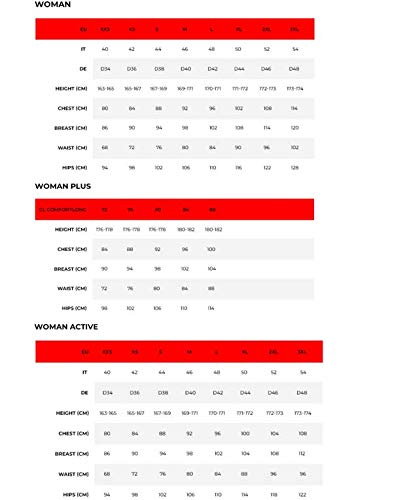 CMP Ski - Mono de esquí para mujer, color negro, talla 3XL