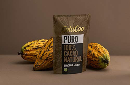 Cola Cao Puro:100% Cacao Natural y sin Aditivos, 250g