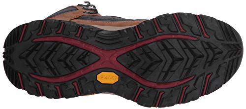 Columbia 100MW Mid Outdry, Botas de Senderismo Mujer, Marrón, Gris (Graphite, Beet), 37 EU