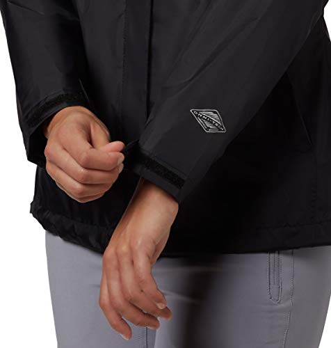 Columbia Arcadia II Jacket Chaqueta para lluvia, Negro, XXL para Mujer