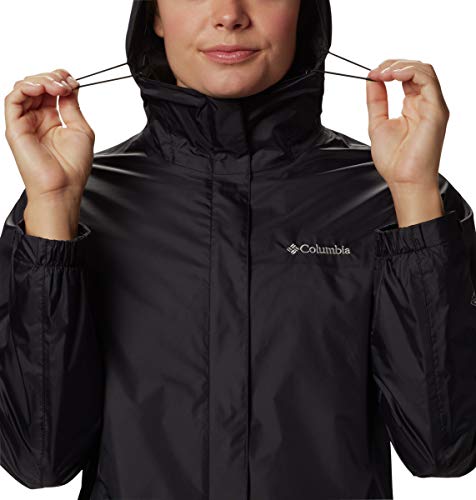 Columbia Arcadia II Jacket Chaqueta para lluvia, Negro, XXL para Mujer