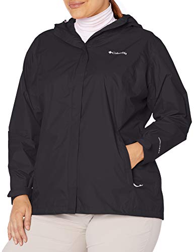 Columbia Arcadia II Jacket Chaqueta para lluvia, Negro, XXL para Mujer