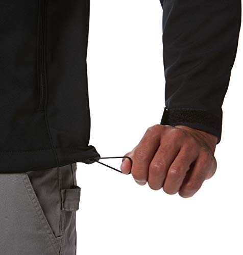 Columbia Ascender Softshell Jacket, Water & Wind Resistant Chaqueta entallada, Negro, L para Hombre