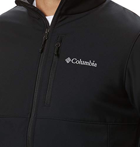 Columbia Ascender Softshell Jacket, Water & Wind Resistant Chaqueta entallada, Negro, L para Hombre