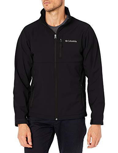 Columbia Ascender Softshell Jacket, Water & Wind Resistant Chaqueta entallada, Negro, L para Hombre