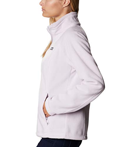 Columbia Benton Springs Full Zip Chaqueta con forro, Lila pálida, XL para Mujer