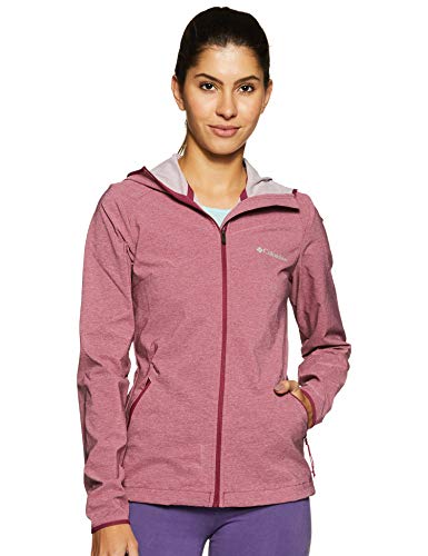 Columbia Canyon Chaqueta Softshell, Mujer, Morado (Wine Berry Heather), L
