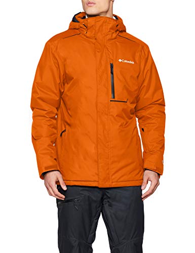 Columbia Chaqueta de esquí Impermeable para Hombre, Ride On Ski Jacket, Naranja (Backcountry Orange), Talla XL