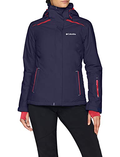 Columbia Chaqueta impermeable para mujer, On the Slope Jacket, Nailon, Azul (Nocturnal), Talla M, 1748321