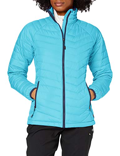 Columbia Chaqueta Impermeable para Mujer, Powder Lite Jacket, Azul (Atoll), Talla S