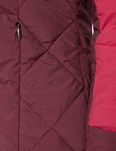 Columbia Chaqueta larga para mujer, Cold Fighter Mid Jacket, Nailon, Rojo (Rich Wine/Pomegranate), Talla S, 1748221