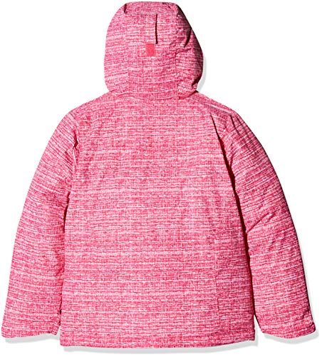 Columbia Chaqueta repelente al agua para niña, Alpine Free Fall Jacket, Nailon, Rosa (Cactus Pink Texture Print), Talla S, 1557121