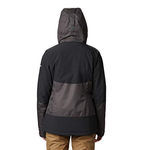 Columbia Fall Zone Chaqueta de esquí con Capucha, Mujer, Negro (Shark/Black), XL
