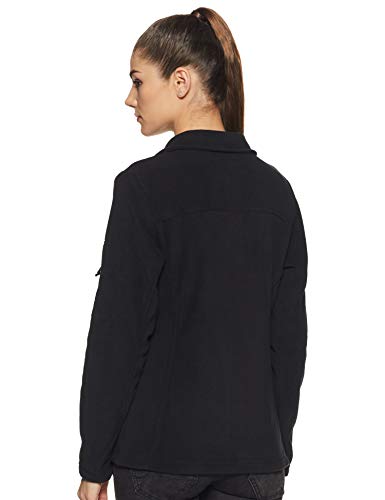 Columbia Fast Trek II Forro Polar con Cremallera, Mujer, Negro, L