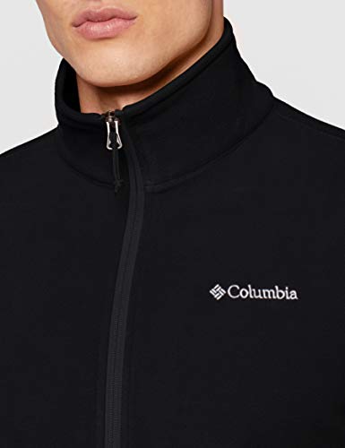 Columbia Fast Trek Light Full Zip Fleece Forro Polar con Cremallera, Aislamiento térmico sintético Hi-Loft, Hombre, Black, S