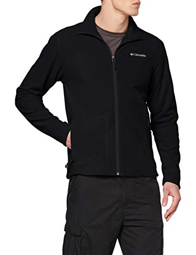 Columbia Fast Trek Light Full Zip Fleece Forro Polar con Cremallera, Aislamiento térmico sintético Hi-Loft, Hombre, Black, S