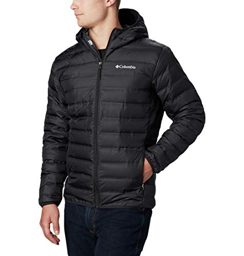 Columbia Lake 22, Chaqueta de plumas con capucha, Hombre, Negro (Black), Talla XL