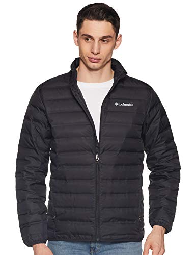 Columbia Lake 22, Chaqueta de plumas, Hombre, Negro (Black), Talla L