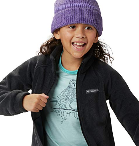 Columbia Little Girls' Toddler Benton Springs Fleece Jacket, Black, 2T