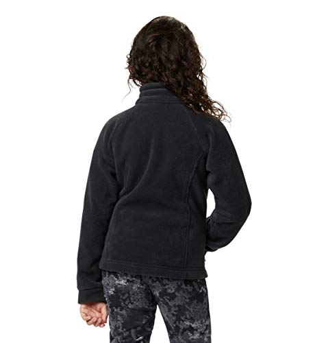 Columbia Little Girls' Toddler Benton Springs Fleece Jacket, Black, 2T