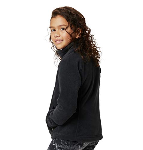 Columbia Little Girls' Toddler Benton Springs Fleece Jacket, Black, 2T