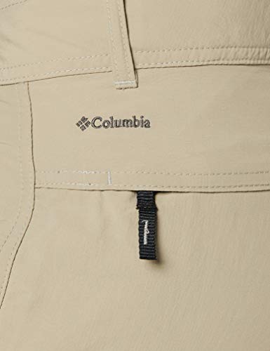 Columbia Mujer Pantalón Convertible, Silver Ridge, Marrón (Tusk), Talla: 40