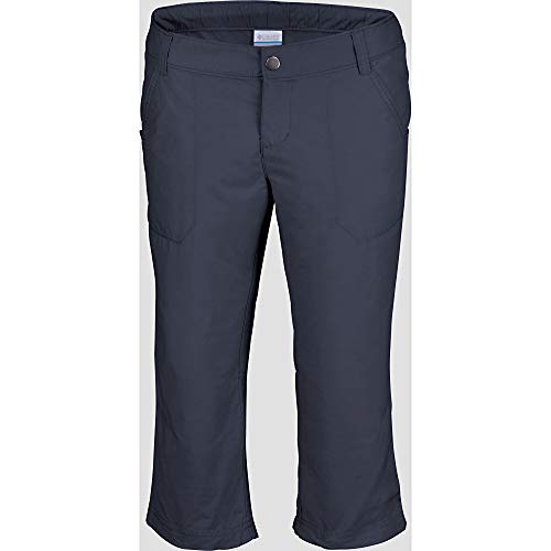 Columbia Pantalón capri para mujer, Azul (India Ink), ES 36 (UK 4)