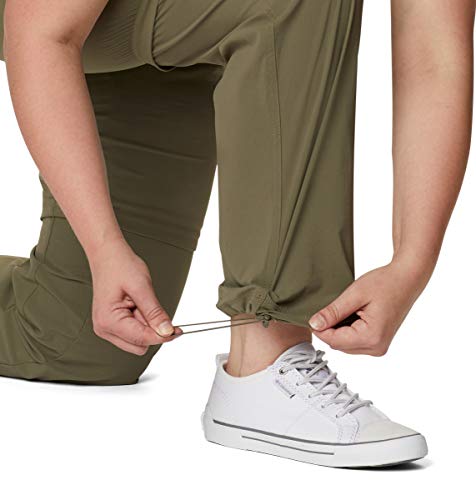 Columbia Pantalones Convertibles Saturday Trail II para Mujer, Mujer, 1579851, Verde Piedra, 6 Long