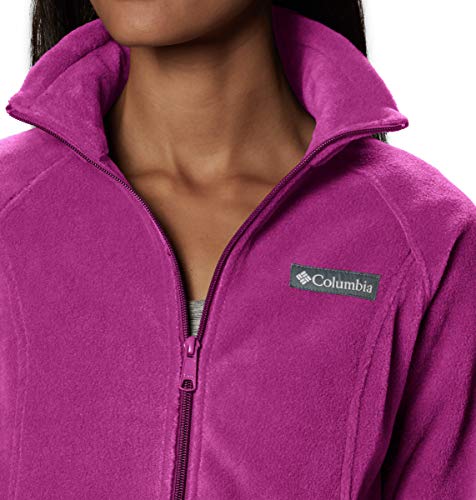 Columbia Plus Size Benton Springs Full Zip Jacket Chaqueta con forro, fucsia, XXX-Large para Mujer