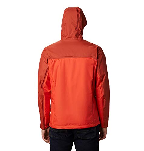 Columbia Pouring Adventure II, Chaqueta impermeable, Hombres, Rojo (Wildfire, Carnelian Red), XL